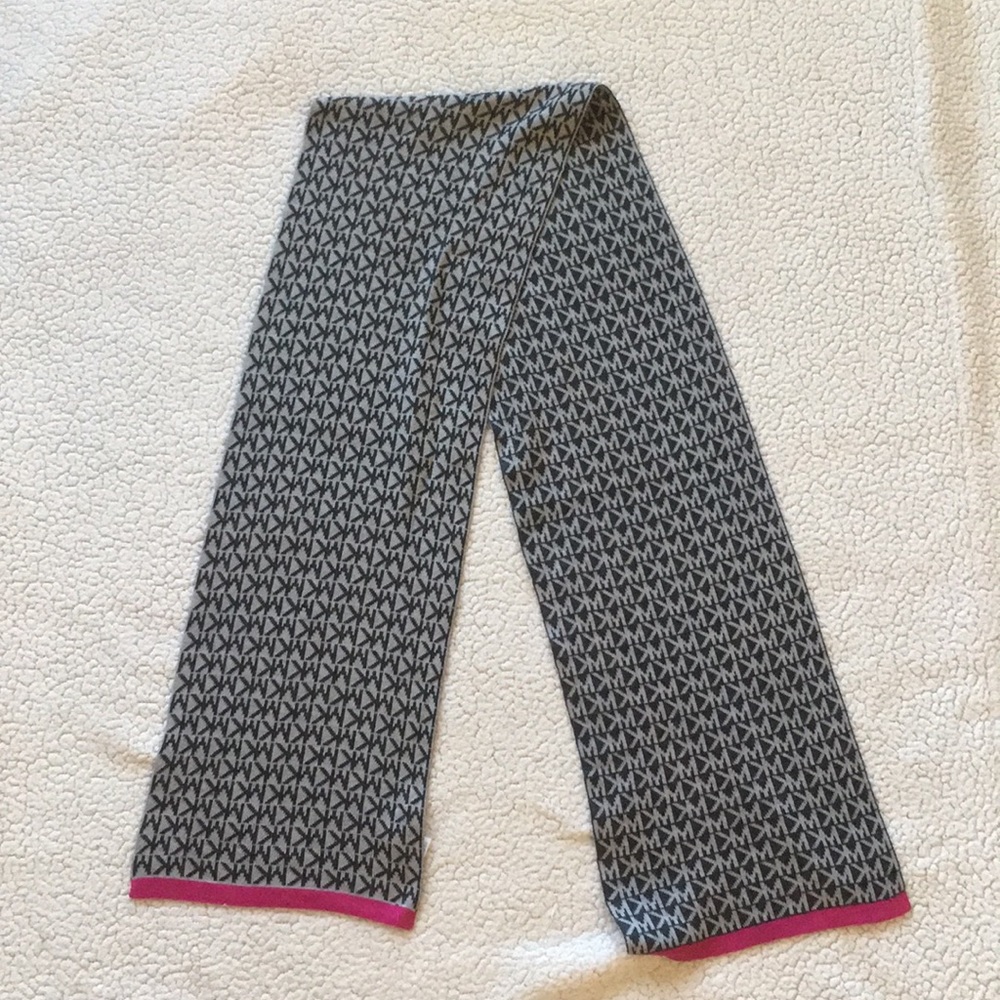 Michael Kors grey MK scarf